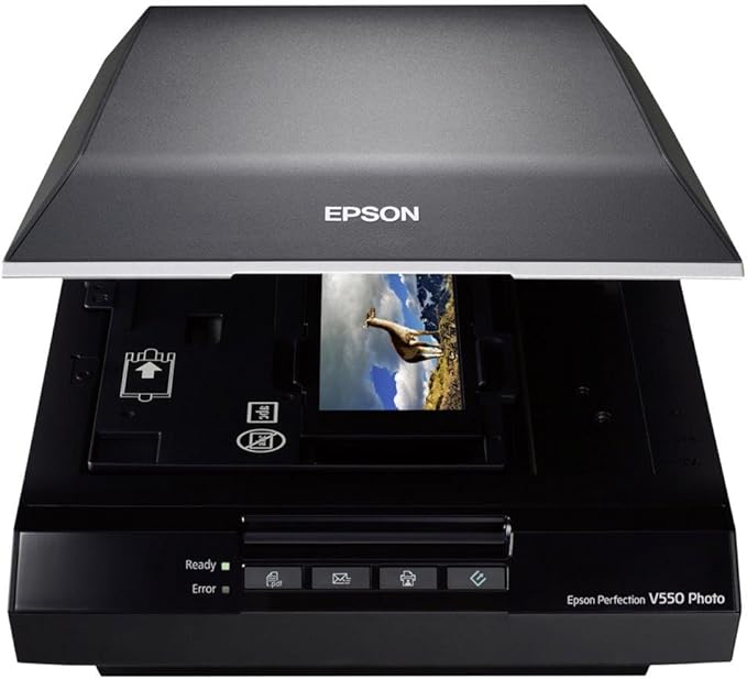 Epson Perfection V550 Color Photo, Image, Film, Negative & Document Scanner with 6400 DPI Optical Resolution