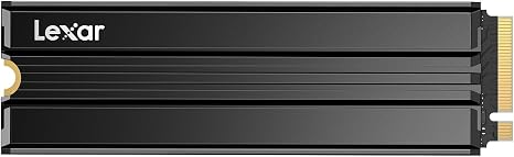 Lexar 2TB NM790 NVMe SSD w/Heatsink, 7400/6500 MB/s, M.2 2280, PCIe Gen 4x4 | Compatible w/ PS5, Gamers & Content Creators, PC & Laptops, SLC Cache, Single-Sided Design, LNM790X002T-RN9NU