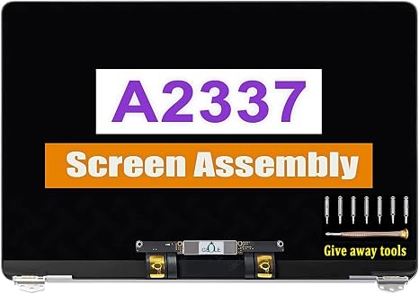 A2337 M1 Screen Replacement for MacBook Air M1 A2337 2020 | LCD Screen Display Assembly EMC 3598 MGN63 MGND3 MGN93 MGNA3 MGN73 MGNE3 (Space Gray)