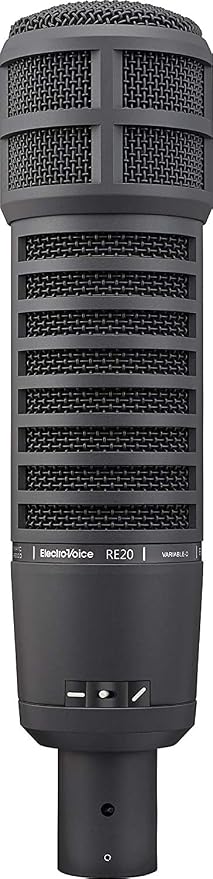 Electro-Voice RE20-BLACK Dynamic Cardioid Broadcast Microphone