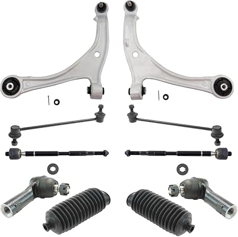 TRQ Front Steering and Suspension Kit Tie Rods Control Arms Ball Joints