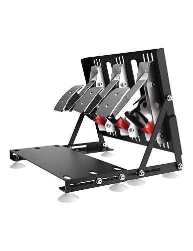 HZCZLO Sim Racing Pedal Mount/Inverted Pedal Kit Compatible with Logitech G25/G27/G29/G920/G923/PRO/Simagic/Thrustmaster/Moza CRP2 SERIES(Logitech Pedals Not Included)