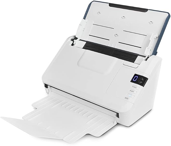 Xerox Visioneer Xerox D35 Scanner, USB Office Document Scanner for PC and Mac, 45 PPM, Automatic Document Feeder (ADF), White
