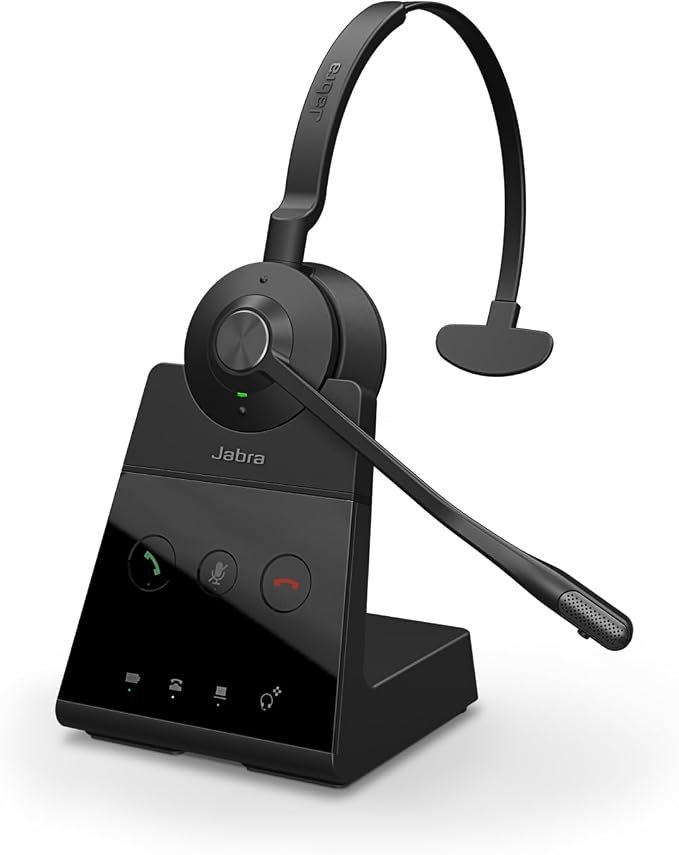 Jabra Engage 65 SE (Second Edition) Wireless Single‑Ear Headset with Mic | DECT Wireless Performance, Advanced Noise-Cancelling Microphone, All-Day Battery Life, Ideal for Office and Call Center