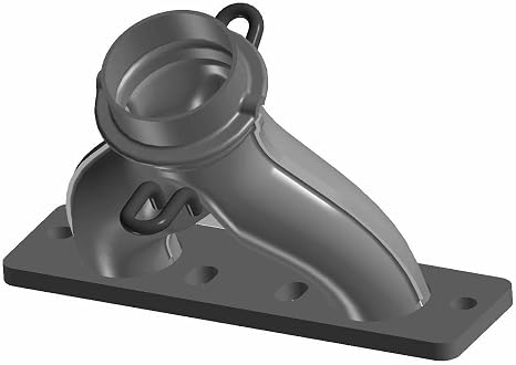 Polaris 1261954-489 Black Twin Exhaust Manifold 9 X2 EFI Touring Sportsman 800