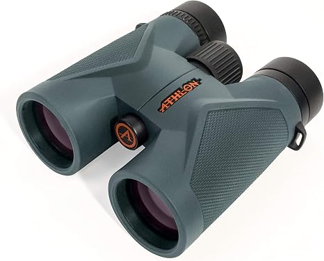 Athlon Optics Midas G2 UHD 8x42 Binoculars, ED Glass, Gray, Waterproof