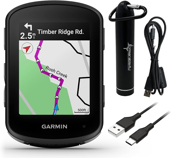 Garmin Edge 540 GPS Cycling Computer, Button Controls, Advanced Navigation with E-Bank Bundle