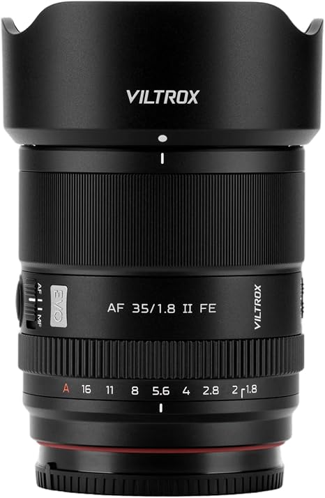 VILTROX 35mm F1.8 II EVO FE APO Lens, AF 35mm f/1.8 FE for Sony E-Mount, Full Frame Large Aperture Prime Lens for Sony FE ZVE1 a7Ⅳ a6700 a6600 FX30 a7c ii a7rv a7iii a93 a9ii