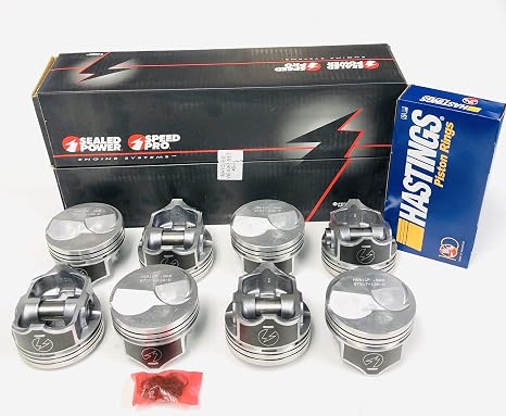 Chevy 7.4/454 SPEED PRO Hypereutectic Coated 30cc Dome Piston& Moly Rings Kit. Click size needed before adding to Cart! (+.030 4.280" Bore diameter)