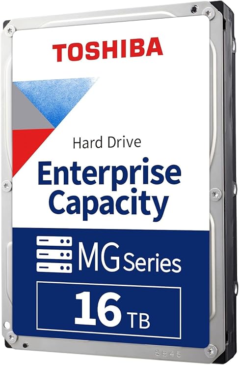 Toshiba MG08ACA16TE 16TB 7200RPM 512e 3.5" SATA Enterprise Desktop Hard Drive (Renewed)