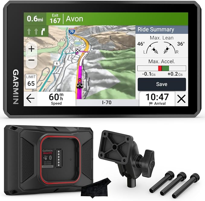Garmin zumo XT3, 4.7” Rugged Motorcycle GPS | Lean Angles, Group Rides | Custom Route Planning, Adventurous Navigation | Exclusive Signature Series Kit