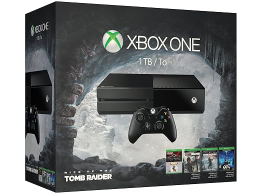 Microsoft Xbox One 1TB Console - 5 Games Holiday Bundle (Renewed)