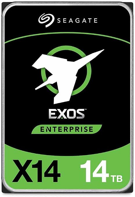 Seagate 14TB HDD Exos X14 SATA 6Gb/s 7200RPM 3.5-Inch Enterprise Hard Drive (ST14000NM0018) (Renewed)