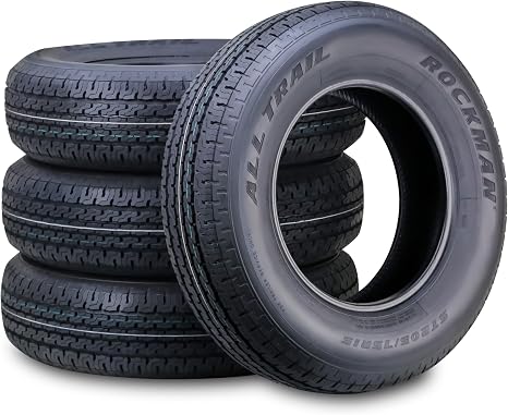 Trailer Tire ST205/75R15 8-Ply Load Range D 107M Radial 11166, Set4