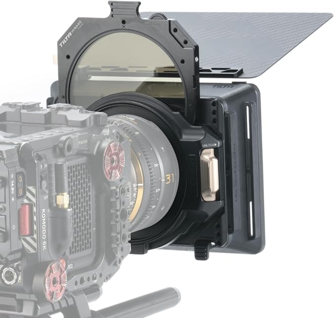 Tilta Mirage Matte Box VND Kit | Includes 95mm Variable ND Filter | 4" x 5.6" and New 95mm Circular Filters | 67/72/77/82mm Adapter Rings | Lightweight | Cartridge Filter Design