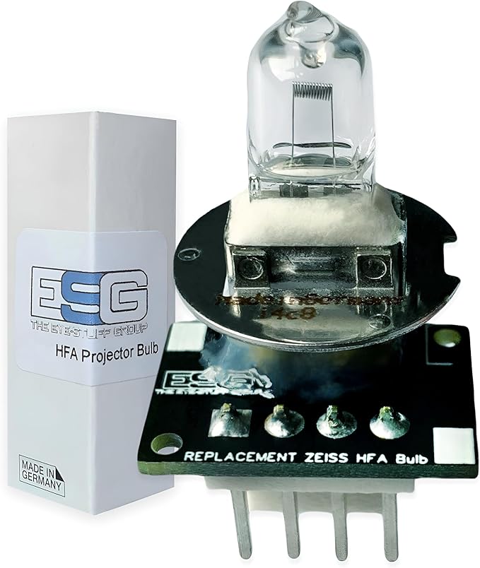 The Eye-Stuff Group Visual Field Projector Replacement Bulb, 12V Halogen Lamp, Light Socket, Compatible with Humphrey Zeiss HFA, HFAi, Models 740i, 750, 750i, 840, 860