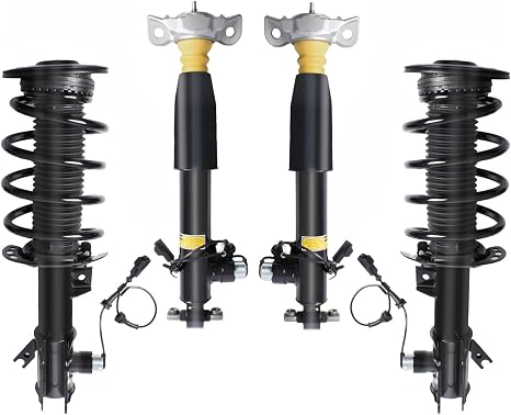 4PCS Front & Rear Shock Absorber Strut Assemblies w/Magnetic Fit for 2013-2020 Lincoln MKZ, for 2013-2020 Ford Fusion, Replaces OE EG9Z18125L EG9Z18125D EG9Z18124D EG9Z18124C ASH24651