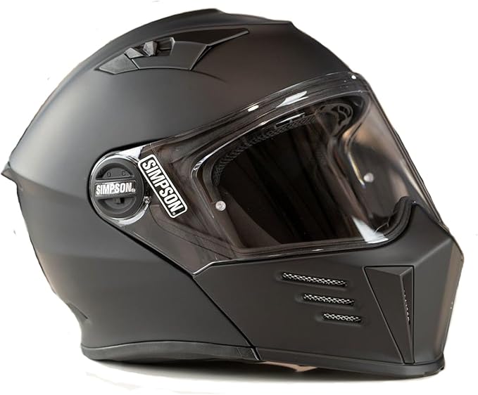 Simpson Helmets M59M3 Mod Bandit DOT/ECE certification Medium Flat Black