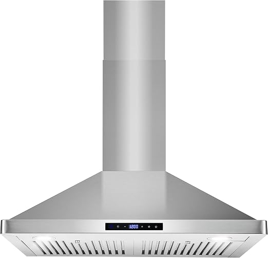 30 in. Vista Coll 380 CFM Ducted Wall Mount Range Hood LED, Stainless Steel