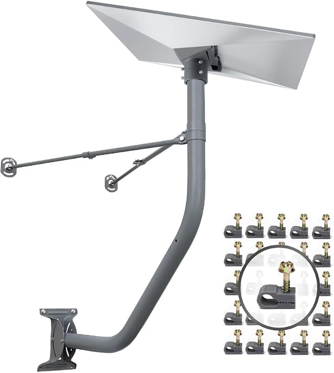 Under Eave Mount KIT Compatible with Starlink Standard 4 and 4X Dish Antenna
