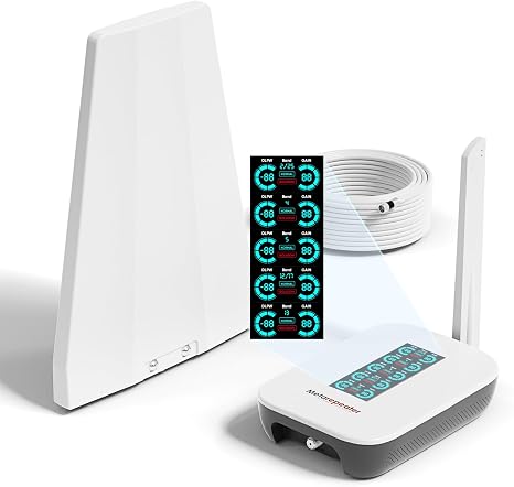 Home Cell Phone Signal Booster with Smart LCD Display