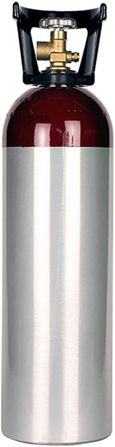 New 60 cu ft Aluminum Helium Cylinder with CGA580 Valve