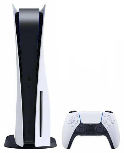 Play.Station 5 Disc Version PS.5 Console - Includes Charging Dock - 4K-TV Gaming, 16GB GDDR6 RAM, 8K Output, WiFi 6. Ultra-High_Speed 825GB SSD (Renewed)