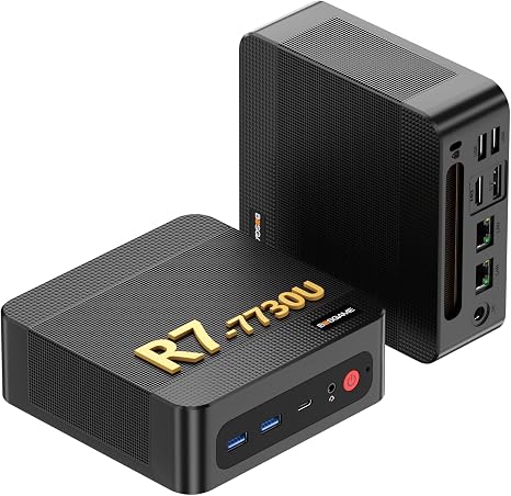 BOSGAME P4 Ultra Mini PC Ryzen 7 7730U 16GB DDR4 1TB PCIe SSD