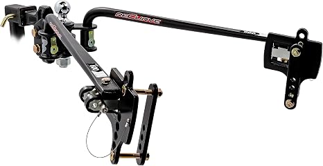 Camco Eaz-Lift ReCurve R3 600lb Camper/RV Weight Distribution Hitch - Features Adjustable Sway Control & Includes 2" Hitch Ball w/8,000lb Max Rating - 800lb Max Tongue Weight Rating (48771)