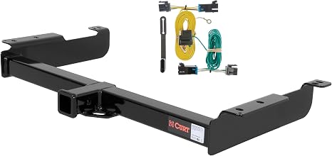 CURT 99316 Class 3 Trailer Hitch, 2-Inch Receiver, 4-Pin Wiring Harness, Select Chevrolet Express, GMC Savana 1500, 2500, 3500