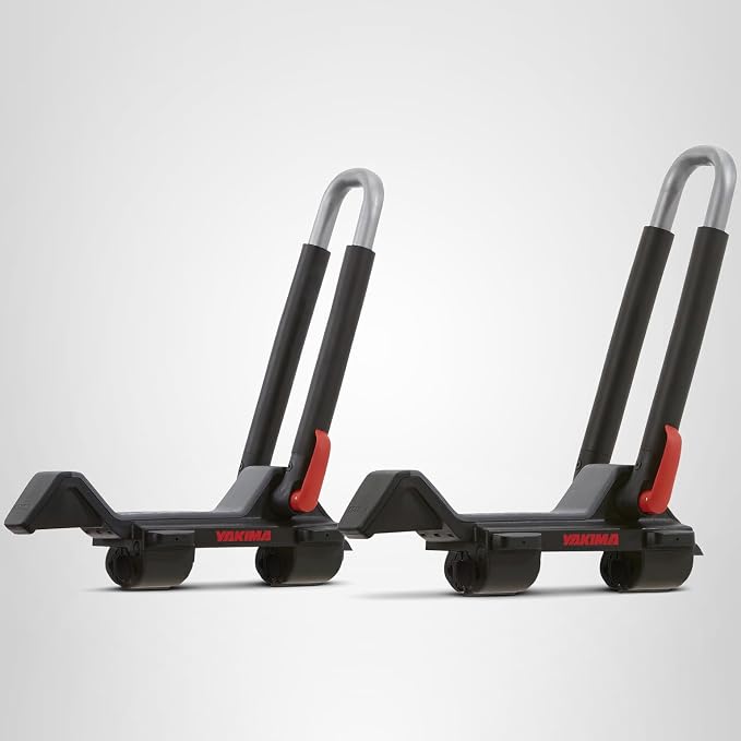Yakima JayLow Folding J-Cradle Rooftop Kayak Rack with Tie-Downs