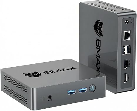 Bmax Mini PC Computer, Intel N4500 Processor(Turbo 2.8GHz) 8GB RAM 256GB M.2 SSD Mini Desktop Computer with VESA Mount for Office Home Business HTPC Proxmox, Dual 4K Display, WiFi 5, Win11 Pro B3 Pro