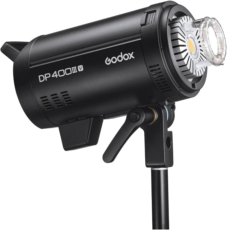 Godox DP400III-V 400Ws Professional Studio Flash with LED Modeling Lamp | 400Ws professional studio flash with LED modeling lamp and Bowens mount for photography, portraits and lighting
