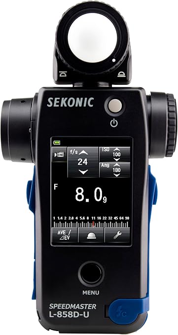 Sekonic L-858D-U Speedmaster Light Meter, Multi-Function Incident & 1∞ Spot Meter with Flash Duration Analysis, HSS Measurement & Wireless Radio Triggering Compatibility