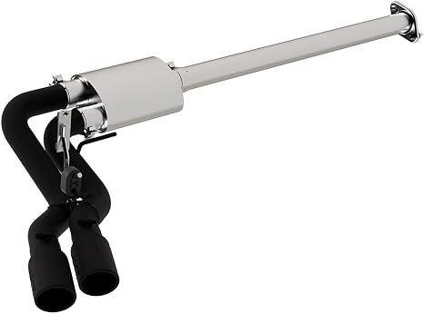 MBRP S5260BLK 3" Cat Back, Single Side Dual Outlet in Front of Rear Wheel (Black Coated)