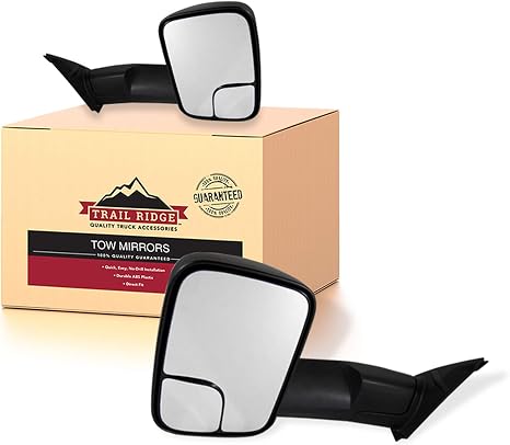 Trail Ridge Mirror Set 2 Piece without Housing Turn Signal Textured Black