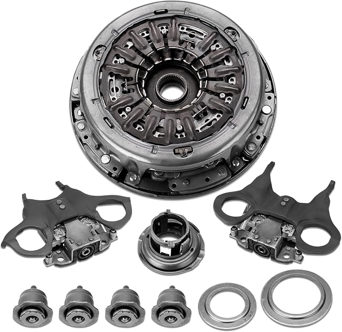 6DCT250 DPS6 Auto Transmission Clutch Kit with Clutch Release Fork Lever Compatible with Dual Ford Focus Fiesta 2011-2019 B-Max 2012-2019 Ecosport 2013-2019, Repalce# 602000800