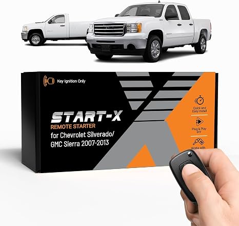 Start-X Car Remote Starter Kit for Chevy Silverado & GMC Sierra (2007-2013)