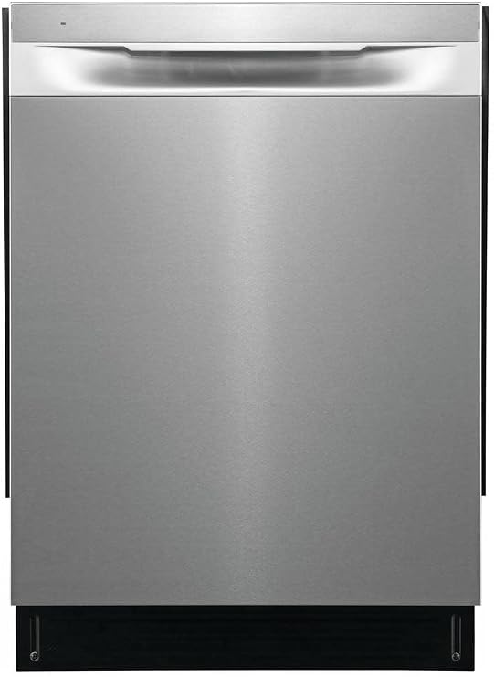 Frigidaire 24 in. Top Control Built-in Tall Tub Dishwasher in Stainless Steel with 5-Cycles 49dBA and Hybrid Tub FDHP4336AS