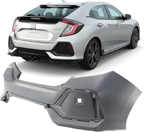 Compatible with Honda Civic 2017–2019 Rear Bumper Cover