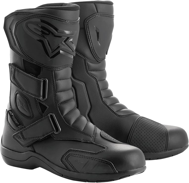 Alpinestars Radon Drystar Motorcycle Boots, CE-Certified All-Weather Touring Gear, Waterproof & Durable Riding Protection