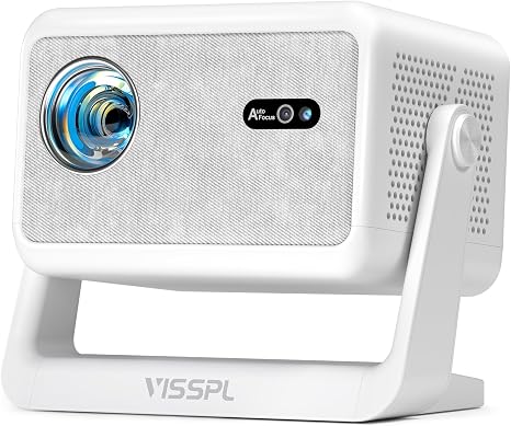 [Now with Netflix & 3500ANSI] 4K Smart Projector with WiFi and Bluetooth, Auto Focus & Keystone Portable Print Server Mini Projector with Stand, Outdoor Home Theater Small Proyector for bedroom