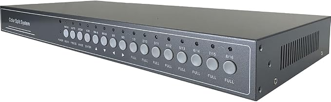 16-Channel BNC Video Multiplexer Picture-in-Picture Video Processor