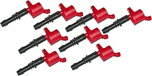 MSD 82438 Ignition Coils, Blaster Series, Red, 8-Pack