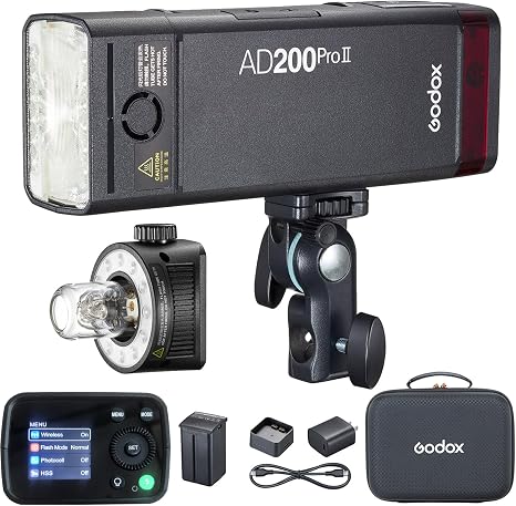 Godox AD200 Pro II AD200Pro II Pocket Outdoor Flash Strobe, 200Ws 2.4G TTL
