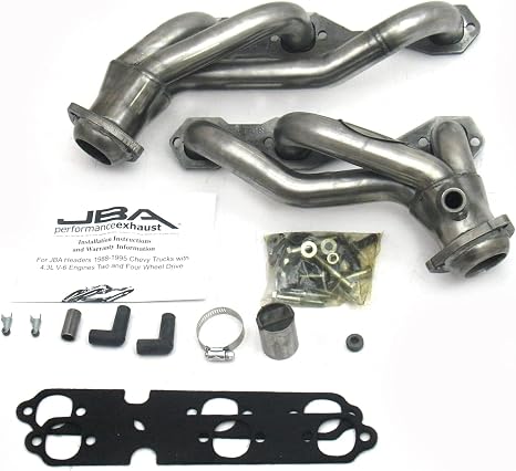 JBA 1840S 1-1/2" Shorty Stainless Steel Exhaust Header for GM Full Size Truck 4.3L 88-95