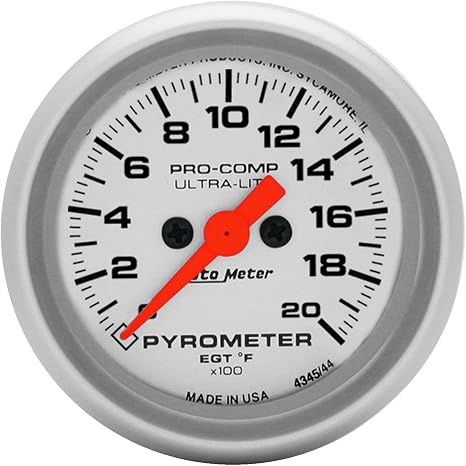 Auto Meter 4345 Ultra-Lite Electric Pyrometer, 2.3125 in.