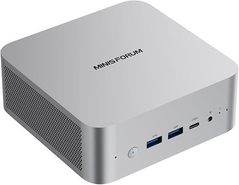 MINISFORUM X1-255 Mini PC AMD Ryzen 7 255(8C/16T) Barebone Version Desktop Computer, HDMI2.1|DP2.0|2xUSB4 Video Output, 1x Oculink Port, 2.5G RJ45 Port/WiFi7/BT5.4, AMD Radeon Graphics Micro PC