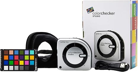 Calibrite ColorChecker Studio Spectrophotometer for Complete Color Management for Display, Projector, Printer and Scanner Profiling Software, w/ColorChecker Classic Mini for Custom Camera Profiling | Complete Color Management for Display, Classic Mini for