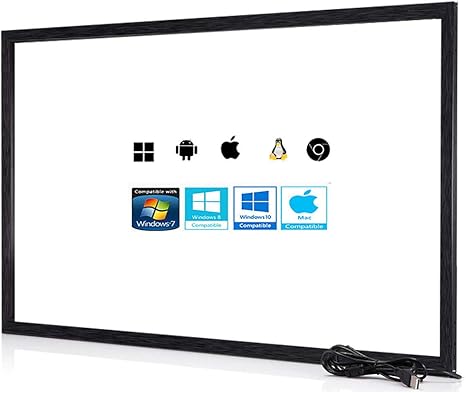Chengying 65 Inch 10 Points Multi-Touch Infrared Touch Frame - IR Touch Panel - 65 Inches Infrared Touch Overlay - USB Interface - HID Compatible